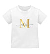 Buchstabe Baby Shirt - Wunsch Designs