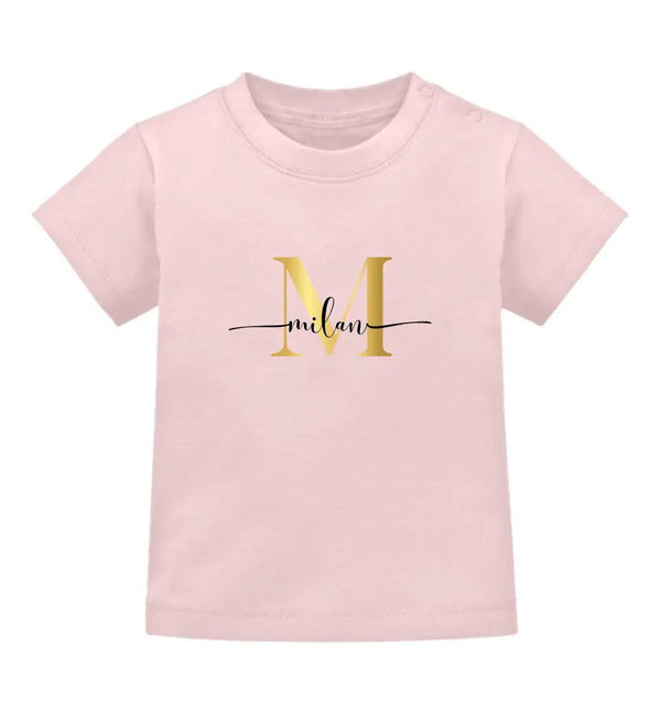 Buchstabe Baby Shirt - Wunsch Designs