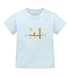 Buchstabe Baby Shirt - Wunsch Designs