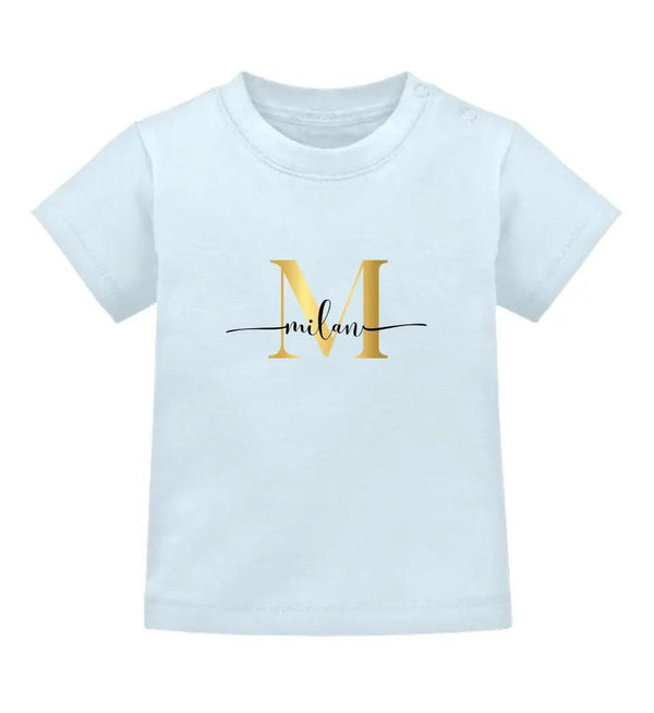 Buchstabe Baby Shirt - Wunsch Designs