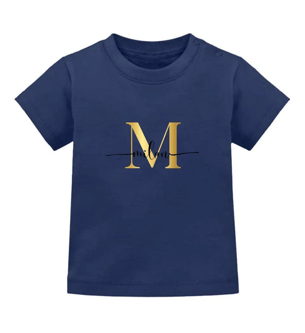 Buchstabe Baby Shirt - Wunsch Designs