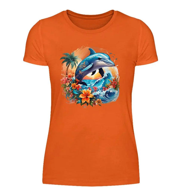 Delphin Damen T-Shirt - Wunsch Designs