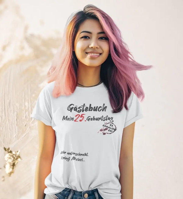 Gästebuch Damen T-Shirt - Wunsch Designs