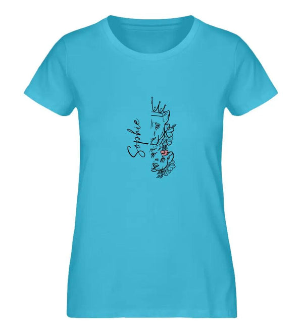 Löwen Familie Damen T-Shirt - Wunsch Designs