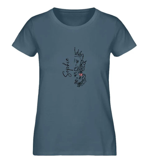 Löwen Familie Damen T-Shirt - Wunsch Designs