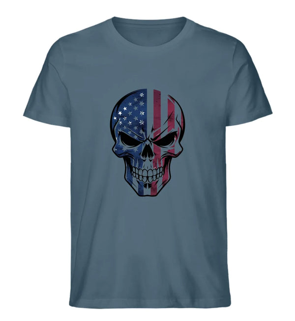 USA SKULL T-Shirt Herren