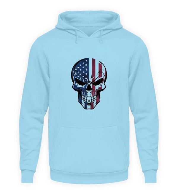 USA SKULL Herren Hoodie - Wunsch Designs