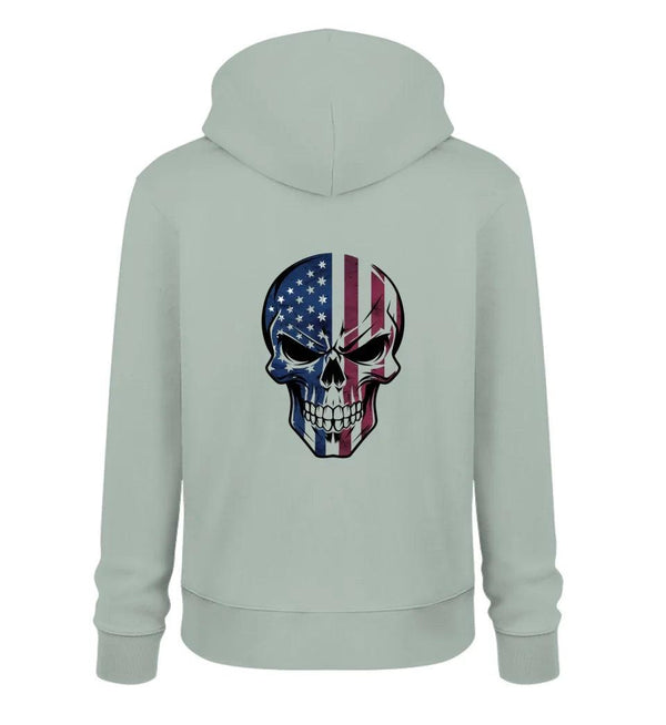 USA Skull Back Herren Hoodie - Wunsch Designs