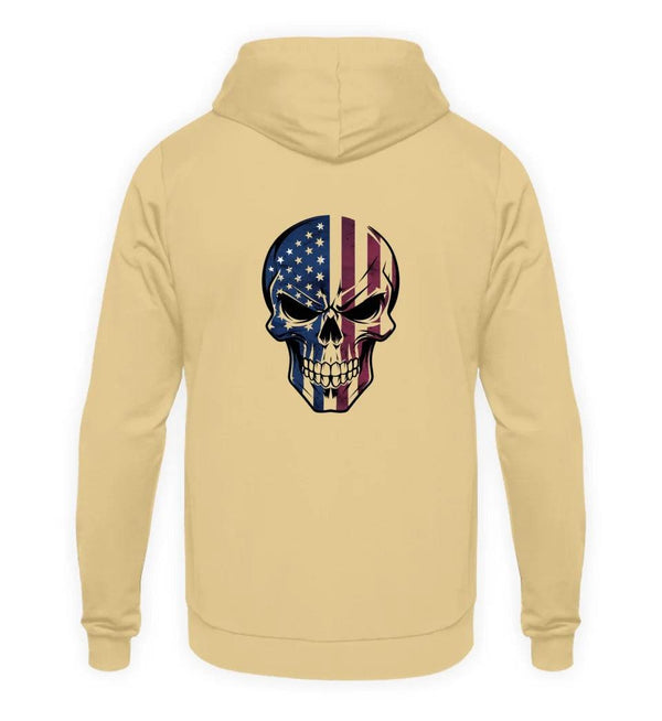 USA Skull Back Herren Hoodie - Wunsch Designs