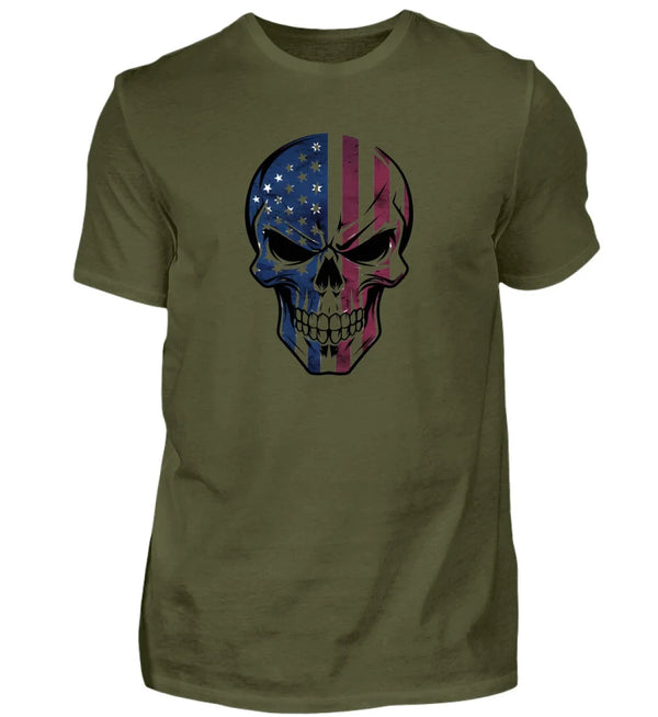 USA SKULL T-Shirt Herren