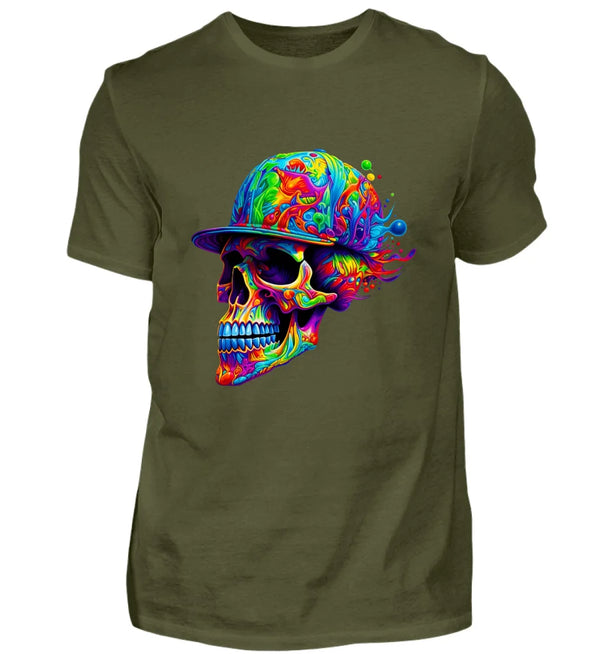Skull Hat T-Shirt Herren