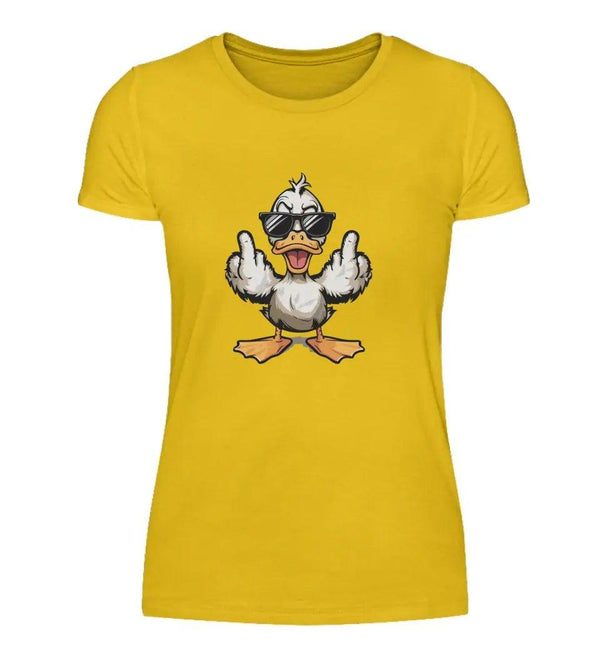 Angry Duck Damen T - Shirt - Damen T - Shirt - Wunsch Designs