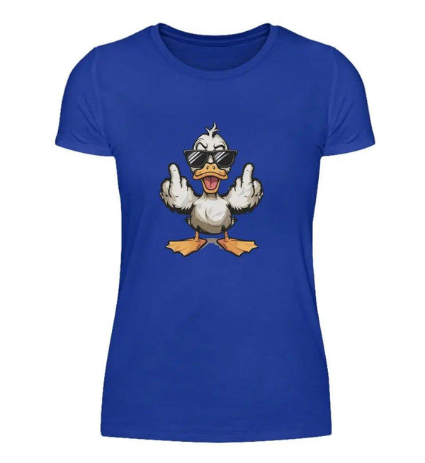 Angry Duck Damen T - Shirt - Damen T - Shirt - Wunsch Designs