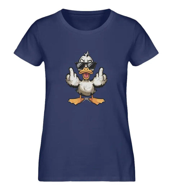 Angry Duck Damen T - Shirt - Damen T - Shirt - Wunsch Designs