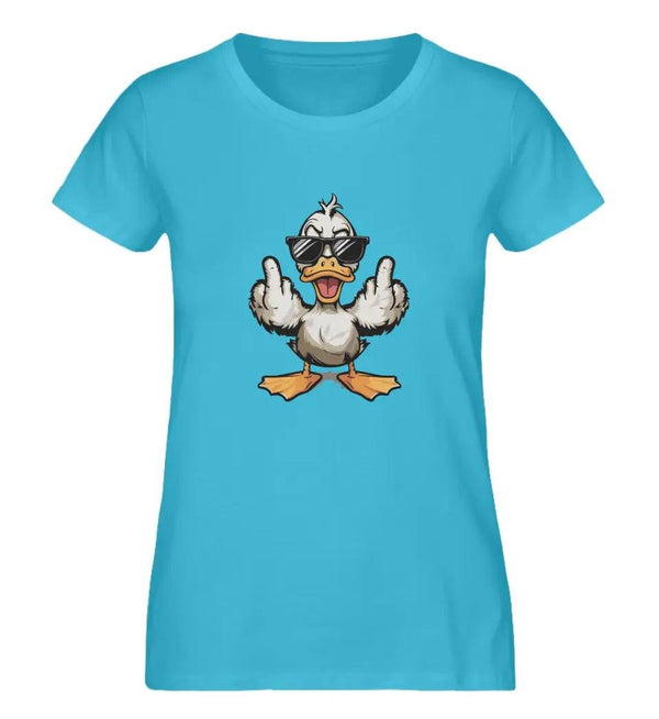 Angry Duck Damen T - Shirt - Damen T - Shirt - Wunsch Designs