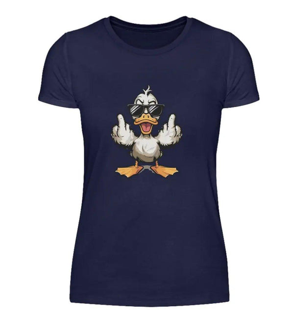 Angry Duck Damen T - Shirt - Damen T - Shirt - Wunsch Designs