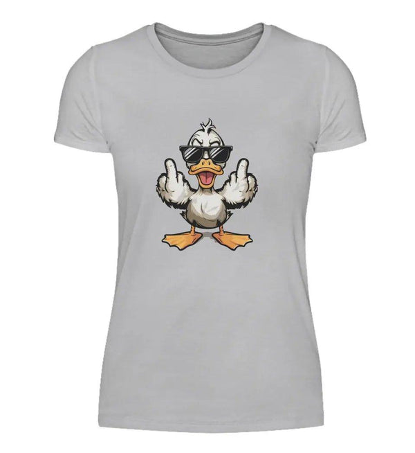 Angry Duck Damen T - Shirt - Damen T - Shirt - Wunsch Designs