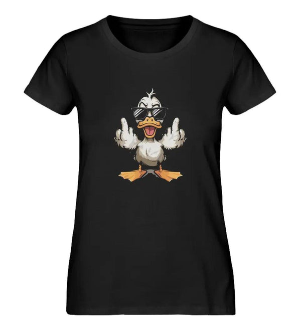 Angry Duck Damen T - Shirt - Damen T - Shirt - Wunsch Designs