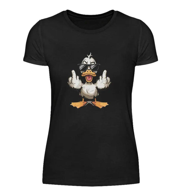 Angry Duck Damen T - Shirt - Damen T - Shirt - Wunsch Designs