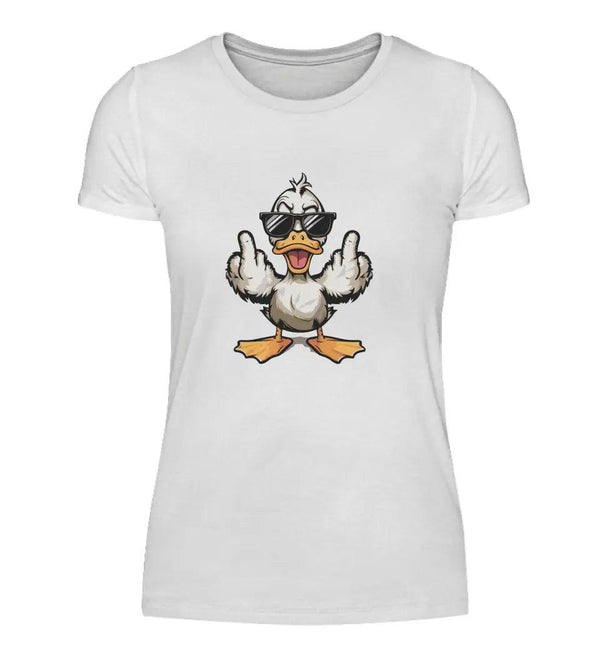 Angry Duck Damen T - Shirt - Damen T - Shirt - Wunsch Designs