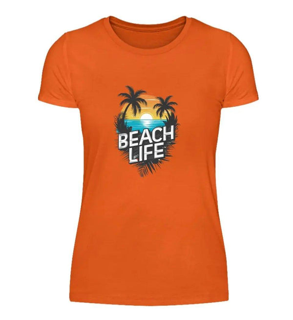 Beach Life Damen T - Shirt - Damen T - Shirt - Wunsch Designs
