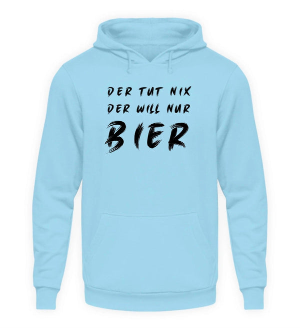 Der will nur Bier Herren Hoodie - Herren Hoodie - Wunsch Designs