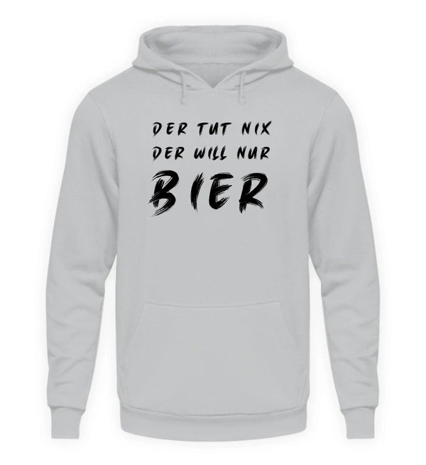 Der will nur Bier Herren Hoodie - Herren Hoodie - Wunsch Designs