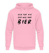 Der will nur Bier Herren Hoodie - Herren Hoodie - Wunsch Designs