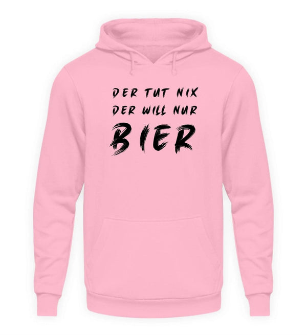 Der will nur Bier Herren Hoodie - Herren Hoodie - Wunsch Designs