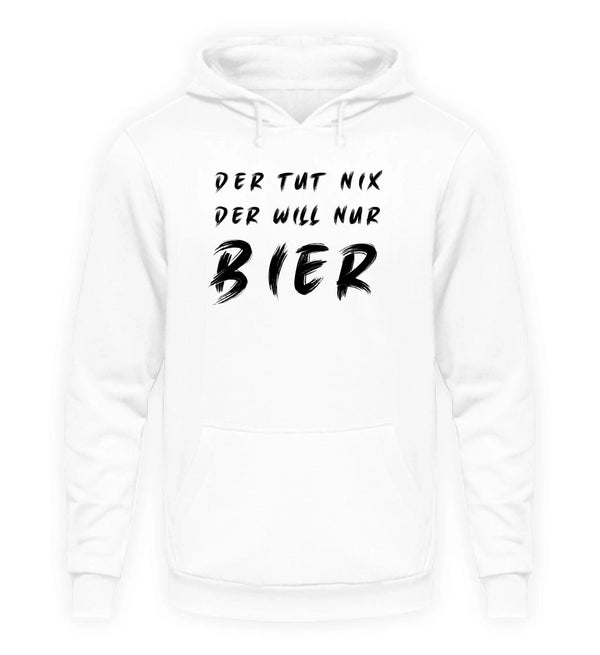 Der will nur Bier Herren Hoodie - Herren Hoodie - Wunsch Designs