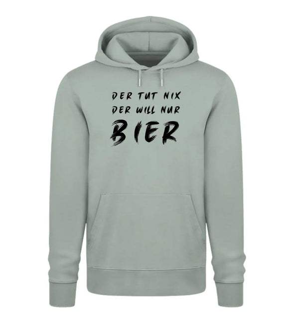 Der will nur Bier Herren Hoodie - Herren Hoodie - Wunsch Designs