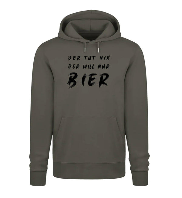 Der will nur Bier Herren Hoodie - Herren Hoodie - Wunsch Designs