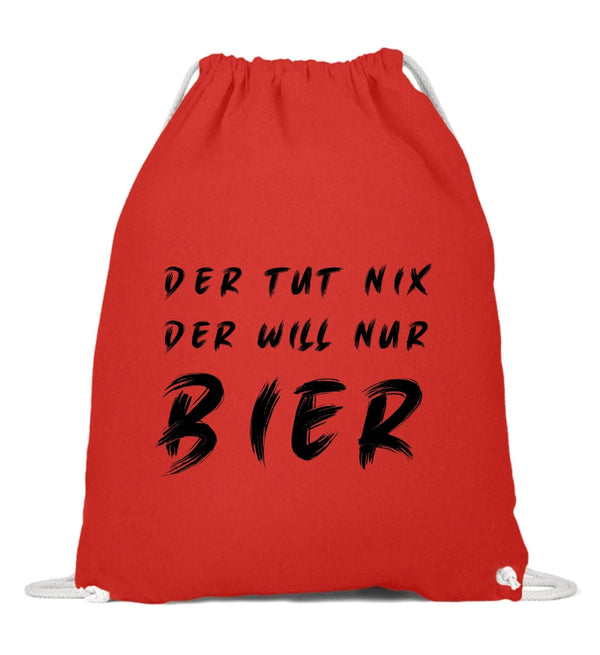 Der will nur Bier Turnbeutel - Turnbeutel - Wunsch Designs