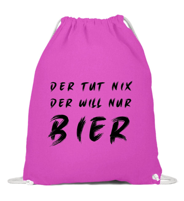 Der will nur Bier Turnbeutel - Turnbeutel - Wunsch Designs