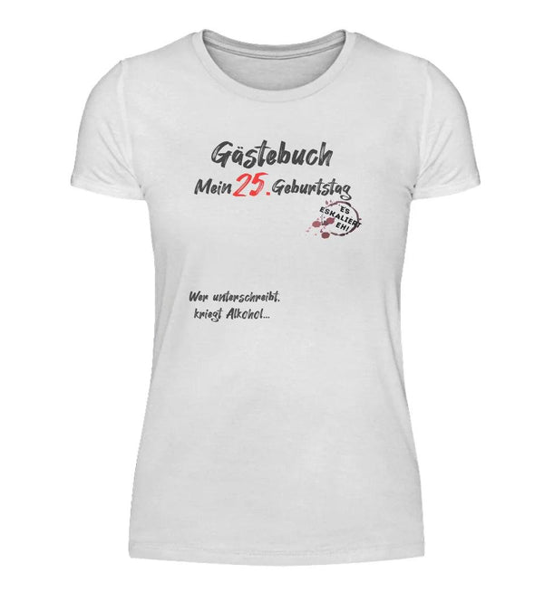 Gästebuch Damen T-Shirt - Damen T-Shirt - Wunsch Designs