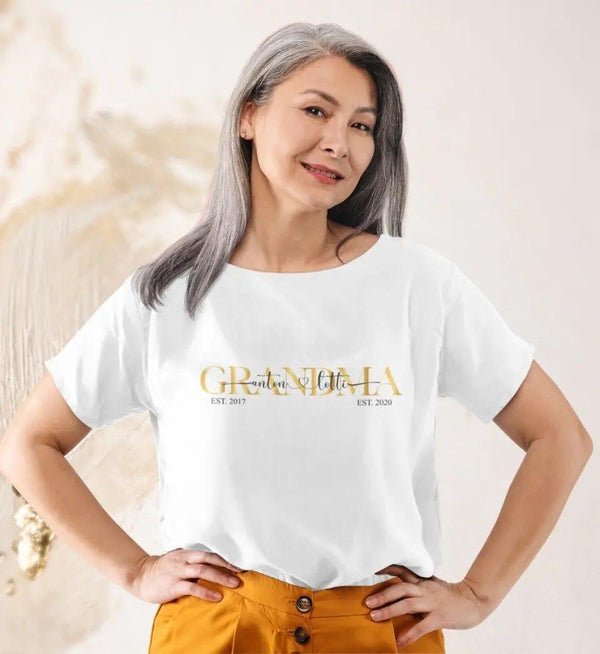 Grandma T-Shirt Damen - Damen T-Shirt - Wunsch Designs