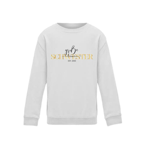 Große Schwester Kind Sweatshirt - Kinder Sweatshirt - Wunsch Designs