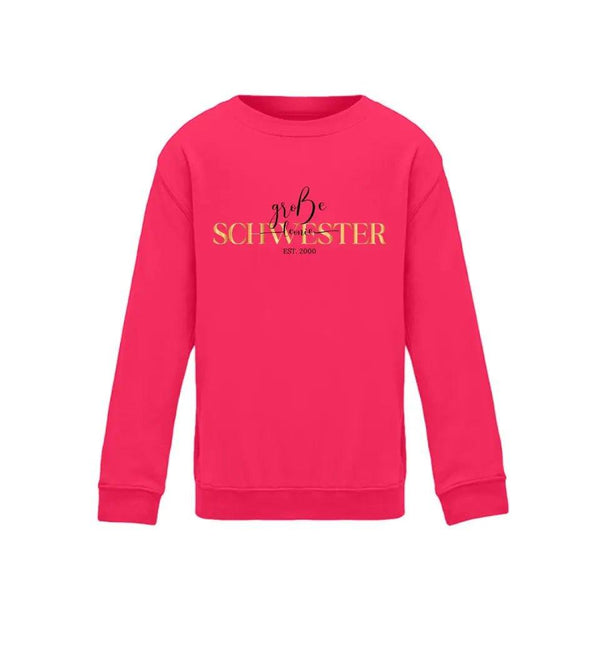 Große Schwester Kind Sweatshirt - Kinder Sweatshirt - Wunsch Designs