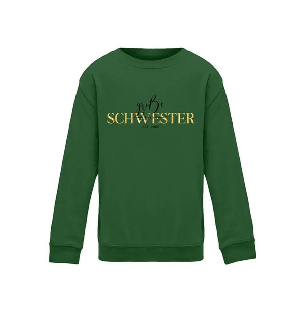 Große Schwester Kind Sweatshirt - Kinder Sweatshirt - Wunsch Designs