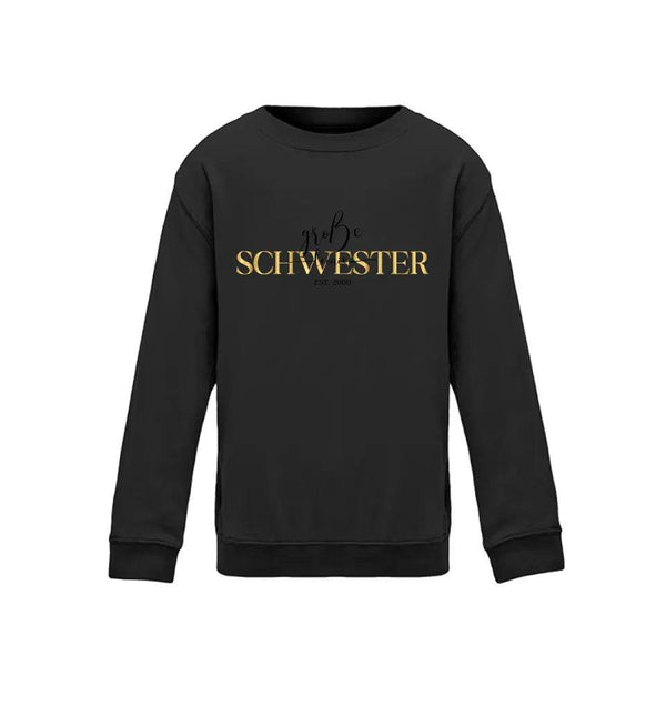 Große Schwester Kind Sweatshirt - Kinder Sweatshirt - Wunsch Designs