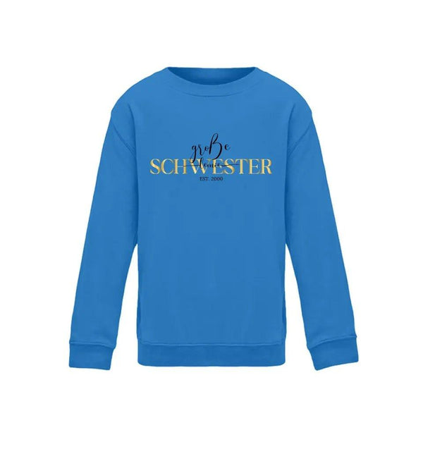 Große Schwester Kind Sweatshirt - Kinder Sweatshirt - Wunsch Designs