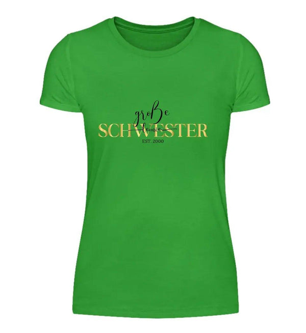 Große Schwester T-Shirt - Damen T-Shirt - Wunsch Designs