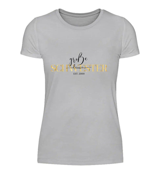 Große Schwester T-Shirt - Damen T-Shirt - Wunsch Designs