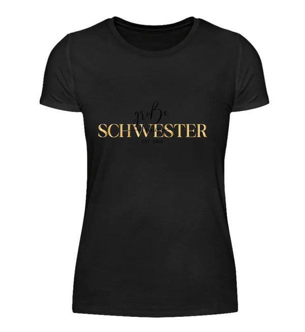Große Schwester T-Shirt - Damen T-Shirt - Wunsch Designs