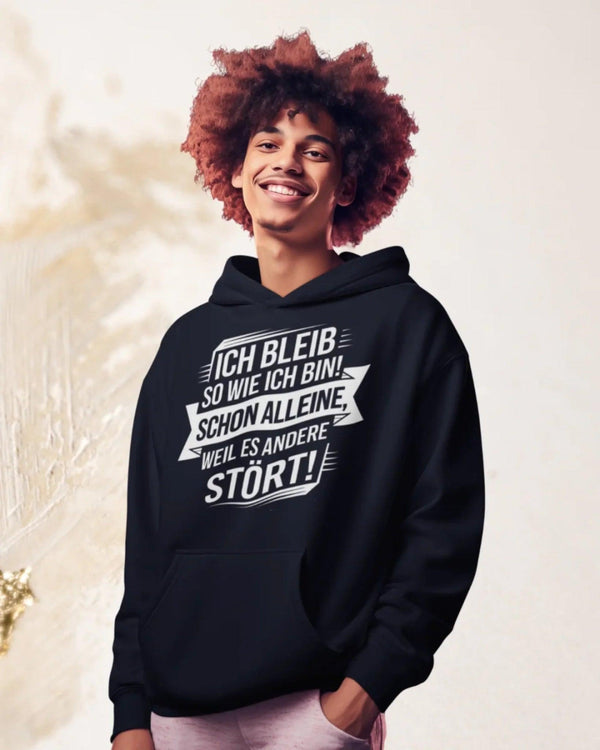 Ich bleib Herren Hoodie - Herren Hoodie - Wunsch Designs