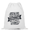 Ich bleib Turnbeutel - Turnbeutel - Wunsch Designs