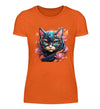 Katze Damen T-Shirt - Damen T-Shirt - Wunsch Designs