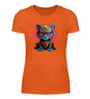 Katze Damen T-Shirt - Damen T-Shirt - Wunsch Designs