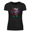 Katze Damen T-Shirt - Damen T-Shirt - Wunsch Designs