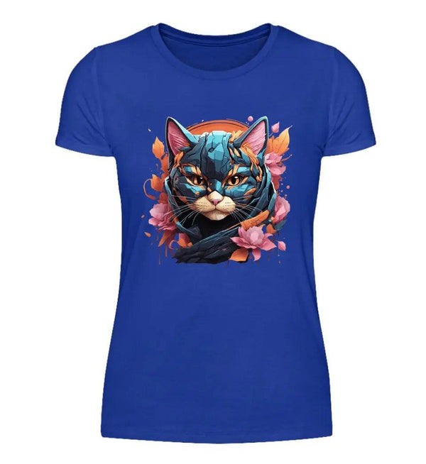 Katze Damen T-Shirt - Damen T-Shirt - Wunsch Designs